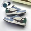 کفش نایک ایر جردن وان لو تراویس اسکات آبی سبز سوئد Nike Air Jordan 1 Low Travis Scott Blue Green Suede کفش نایک ایر جردن وان لو تراویس اسکات آبی سبز سوئد Nike Air Jordan 1 Low Travis Scott Blue Green Suede