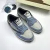 کفش نایک ایر جردن وان لو تراویس اسکات آبی سبز سوئد Nike Air Jordan 1 Low Travis Scott Blue Green Suede - تصویر 4