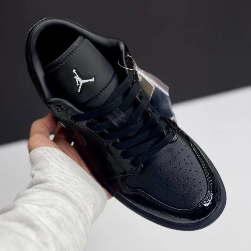 کفش نایک ایر جردن وان لو بلک کروک Nike Air Jordan 1 Low Black Croc کفش نایک ایر جردن وان لو بلک کروک Nike Air Jordan 1 Low Black Croc - تصویر 4