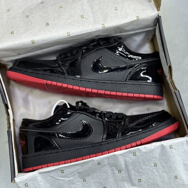 کفش نایک ایر جردن وان لو مشکی ورنی بلکند Nike Air Jordan 1 Low Black Patent کفش نایک ایر جردن وان لو مشکی ورنی بلکند Nike Air Jordan 1 Low Black Patent