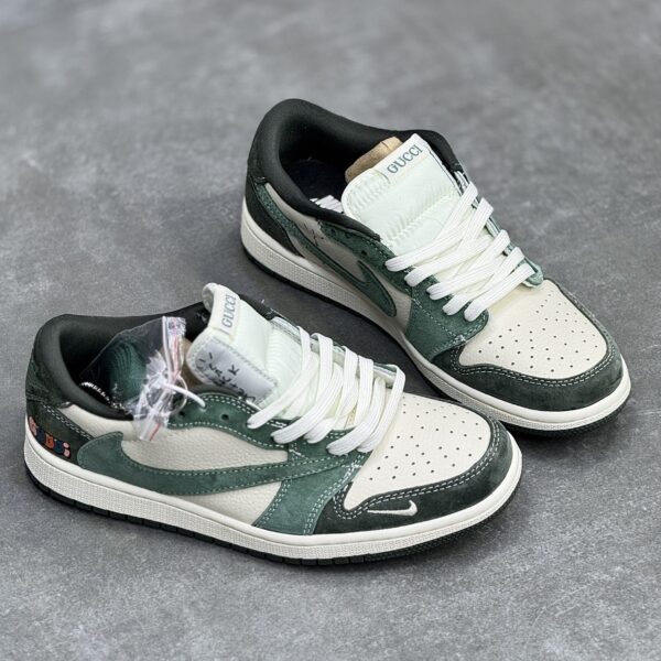 کفش نایک ایر جردن وان لو تراویس اسکات گوچی Nike Air Jordan 1 Low Travis Scott Gucci