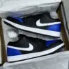 کفش نایک ایر جردن وان لو مشکی آبی Nike Air Jordan 1 Low Black Blue - تصویر 2