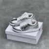 کفش نایک ایر جردن وان لو نقره ای براق Nike Air Jordan 1 Low Metallic Silver