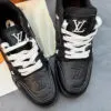 کفش لویی ویتون ترینر تمام مشکی Louis Vuitton Trainer Triple Black - تصویر 5