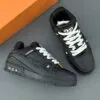 کفش لویی ویتون ترینر تمام مشکی Louis Vuitton Trainer Triple Black - تصویر 4