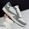 کفش نایک ایر جردن وان لو تراویس اسکات لویی ویتون کرم طوسی روشن | Nike Air Jordan 1 Low Travis Scott Louis Vuitton Light Grey