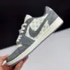 کفش نایک ایر جردن وان لو تراویس اسکات لویی ویتون کرم طوسی روشن | Nike Air Jordan 1 Low Travis Scott Louis Vuitton Light Grey - تصویر 2