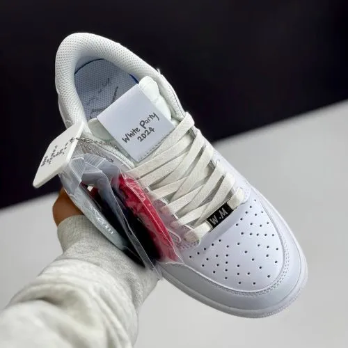 کفش نایک ایر جردن وان لو تراویس اسکات وایت پارتی Nike Air Jordan 1 Low Travis Scott White Party - تصویر 4