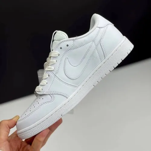 کفش نایک ایر جردن وان لو تراویس اسکات وایت پارتی Nike Air Jordan 1 Low Travis Scott White Party - تصویر 2