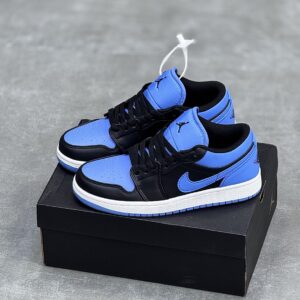 کفش نایک ایر جردن وان لو آبی مشکی Nike Air Jordan 1 Low Blue Black