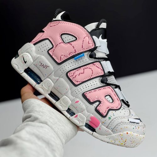 کفش نایک ایر مور آپتمپو کرم صورتی Nike Air More Uptempo Cream Pink کفش نایک ایر مور آپتمپو کرم صورتی Nike Air More Uptempo Cream Pink