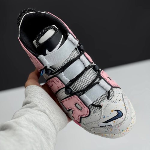 کفش نایک ایر مور آپتمپو کرم صورتی Nike Air More Uptempo Cream Pink کفش نایک ایر مور آپتمپو کرم صورتی Nike Air More Uptempo Cream Pink