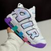 کفش نایک ایر مور آپتمپو سفید بنفش Nike Air More Uptempo White Purple کفش نایک ایر مور آپتمپو سفید بنفش Nike Air More Uptempo White Purple