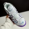کفش نایک ایر مور آپتمپو سفید بنفش Nike Air More Uptempo White Purple کفش نایک ایر مور آپتمپو سفید بنفش Nike Air More Uptempo White Purple