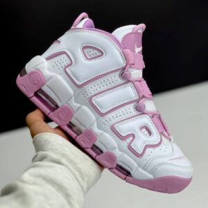 کفش نایک ایر مور آپتمپو سفید صورتی Nike Air More Uptempo Pink White کفش نایک ایر مور آپتمپو سفید صورتی Nike Air More Uptempo Pink White