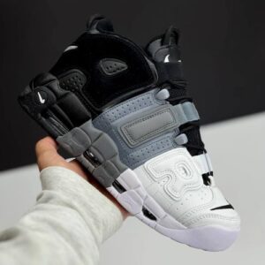 کفش نایک ایر مور آپتمپو مشکی طوسی سفید Nike Air More Uptempo Black Grey White کفش نایک ایر مور آپتمپو مشکی طوسی سفید Nike Air More Uptempo Black Grey White