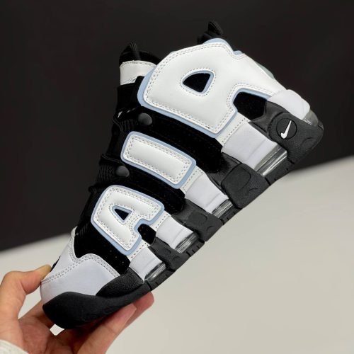 کفش نایک ایر مور آپتمپو مشکی سفید Nike Air More Uptempo Black White