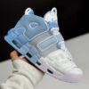 کفش نایک ایر مور آپتمپو سفید آبی Nike Air More Uptempo White Blue
