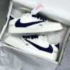 کفش نایک ایر جردن وان لو تراویس اسکات گوچی سفید سرمه ای Nike Air Jordan 1 Low Travis Scott Gucci White Navy - تصویر 2