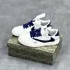 کفش نایک ایر جردن وان لو تراویس اسکات گوچی سفید سرمه ای Nike Air Jordan 1 Low Travis Scott Gucci White Navy