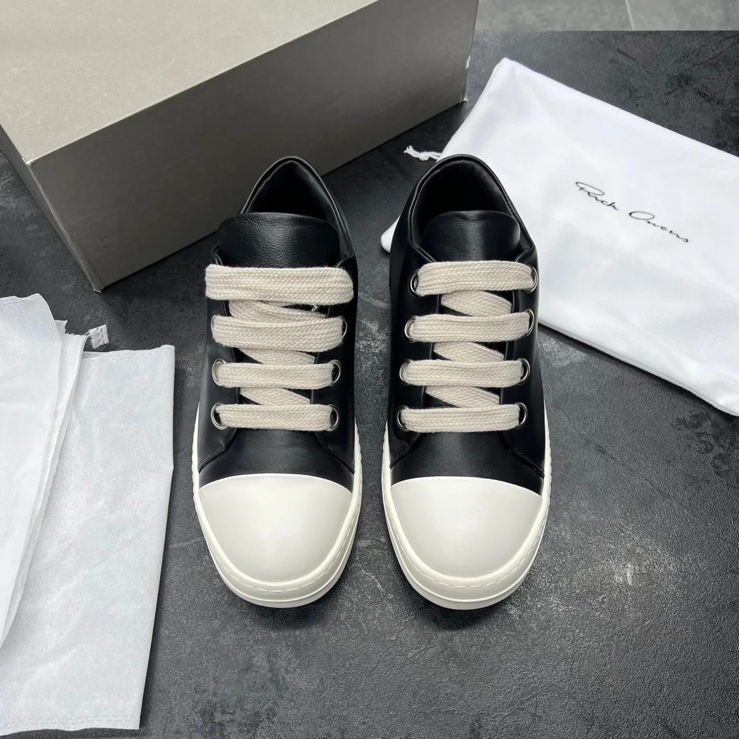 کفش ریک اونز جامبولیس لو Rick Owens Jumbo Laces Low - تصویر 3