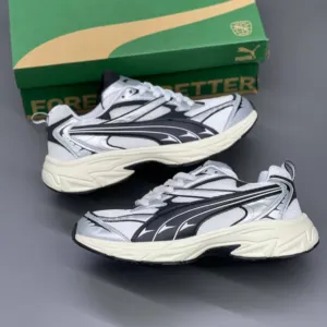 کفش پوما مورفیک رترو یونیسکس سفید مشکی Puma Morphic Retro Unisex White Black کفش پوما مورفیک رترو یونیسکس سفید مشکی Puma Morphic Retro Unisex White Black