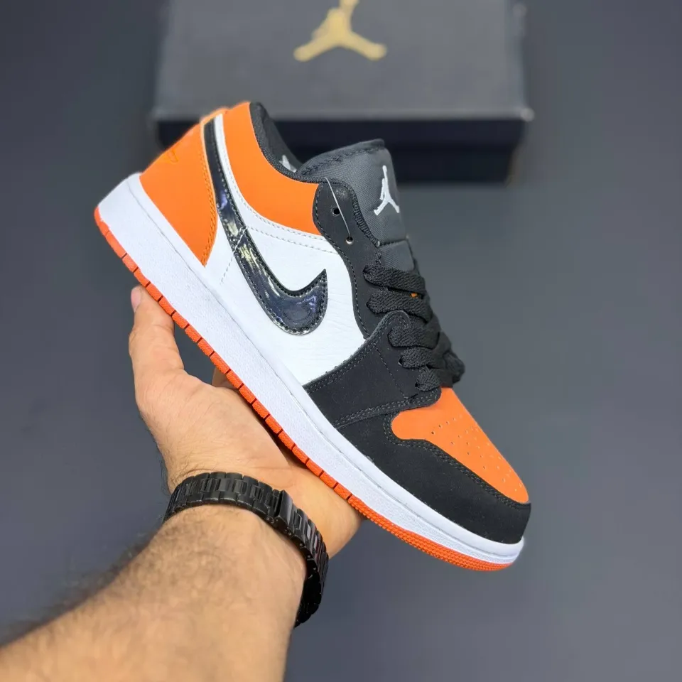 کفش نایک ایر جردن وان لو نارنجی Nike Air Jordan 1 Low Orange - تصویر 3