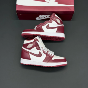 کفش نایک ایر جردن وان ساقدار رترو زرشکی Nike Air Jordan 1 Retro High Burgundy