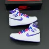 کفش نایک ایر جردن وان ساقدار سفید بنفش خاص Nike Air Jordan 1 High White Purple