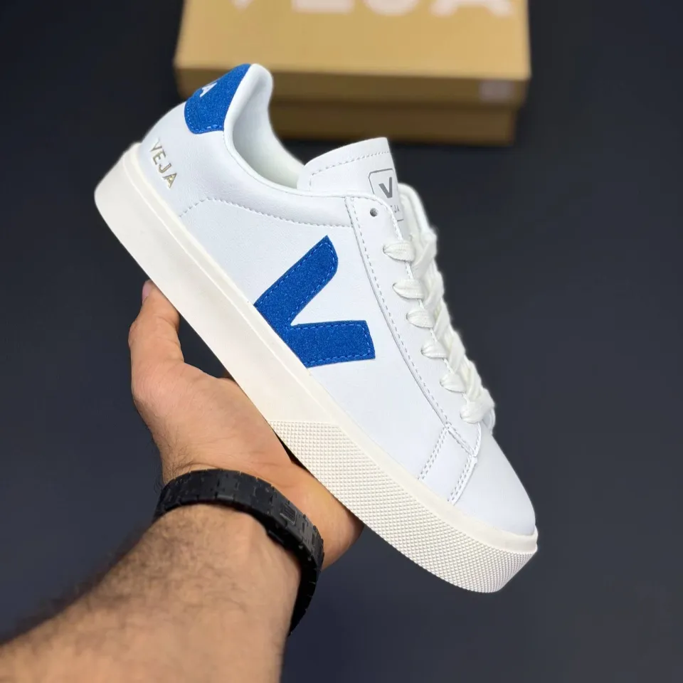 کفش وجا کامپو سفید آبی Veja Campo White Blue - تصویر 3