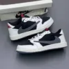 کفش نایک ایر جردن وان لو تراویس اسکات سیل طوسی Nike Air Jordan 1 Low Travis Scott Sail Grey