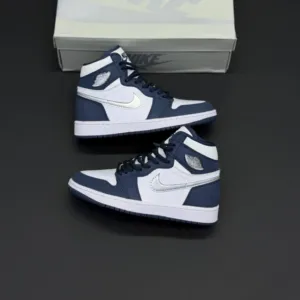 کفش نایک ایر جردن وان ساقدار رترو سرمه‌ای Nike Air Jordan 1 Retro High Navy
