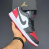 کفش نایک ایر جردن وان مشکی قرمز Nike Air Jordan 1 Black Red کفش نایک ایر جردن وان مشکی قرمز Nike Air Jordan 1 Black Red - تصویر 3