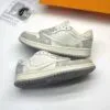 کفش نایک ایر جردن وان لو تراویس اسکات لویی ویتون کرم خاکستری Nike Air Jordan 1 Low Travis Scott Louis Vuitton Cream Gray کفش نایک ایر جردن وان لو تراویس اسکات لویی ویتون کرم خاکستری Nike Air Jordan 1 Low Travis Scott Louis Vuitton Cream Gray