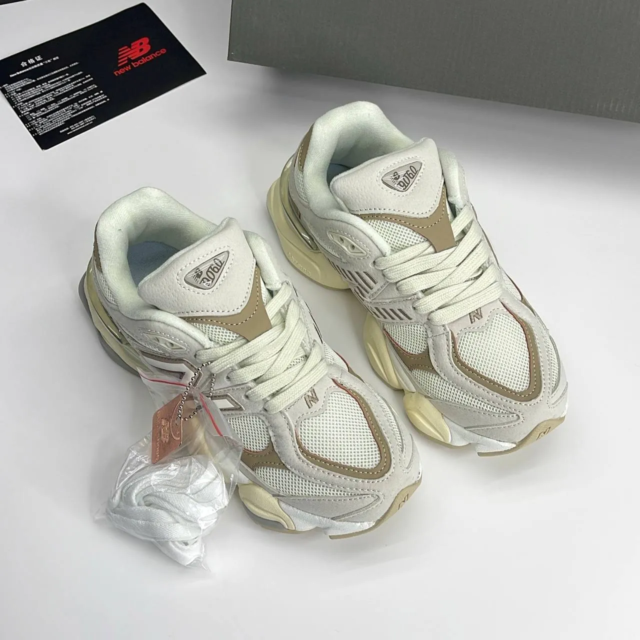 کتونی نیوبالانس ۹۰۶۰ کرم عسلی New Balance 9060 Cream Honey - تصویر 2