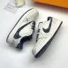 کفش نایک ایر جردن وان لو تراویس اسکات لویی ویتون کرم آبی Nike Air Jordan 1 Low Travis Scott Louis Vuitton Cream Blue - تصویر 2