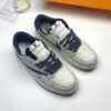 کفش نایک ایر جردن وان لو تراویس اسکات لویی ویتون کرم آبی Nike Air Jordan 1 Low Travis Scott Louis Vuitton Cream Blue - تصویر 8