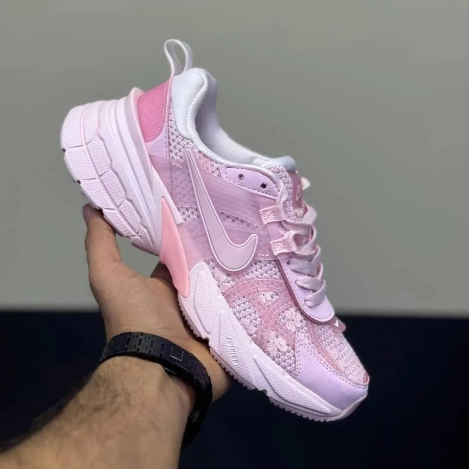 کفش نایک وی تو کی صورتی گلدار Nike V2K Pink Floral - تصویر 3
