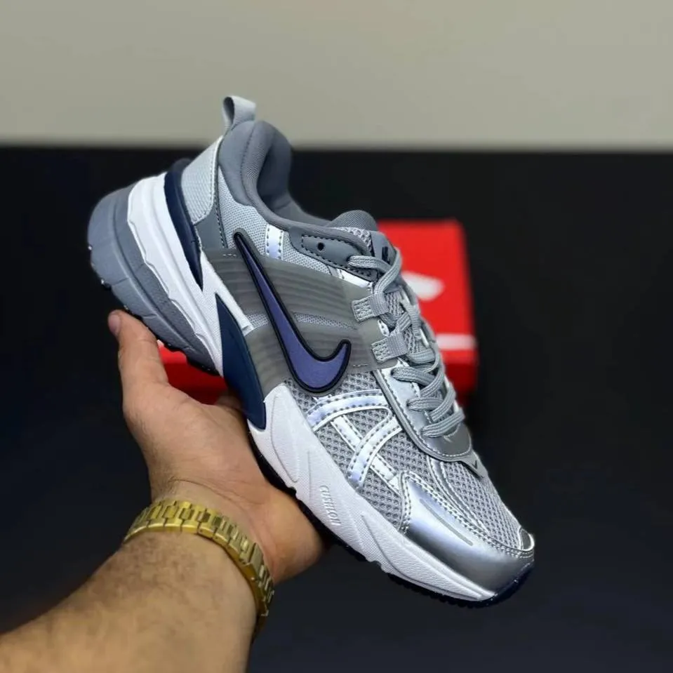 کفش نایک وی تو کی نقره‌ای آبی Nike V2K Silver Blue - تصویر 3