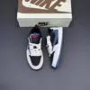 کفش نایک ایر جردن وان لو تراویس اسکات مشکی آبی Nike Air Jordan 1 Low Travis Scott Black Blue - تصویر 2
