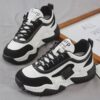 کتونی لژدار زنانه سفید مشکی فشن Women’s White Black Platform Fashion Sneakers کتونی لژدار زنانه سفید مشکی فشن Women’s White Black Platform Fashion Sneakers