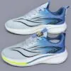 کتونی رانینگ مردانه اسپرت طوسی آبی Men’s Gray Blue Running Sneakers کتونی رانینگ مردانه اسپرت طوسی آبی Men’s Gray Blue Running Sneakers - تصویر 2