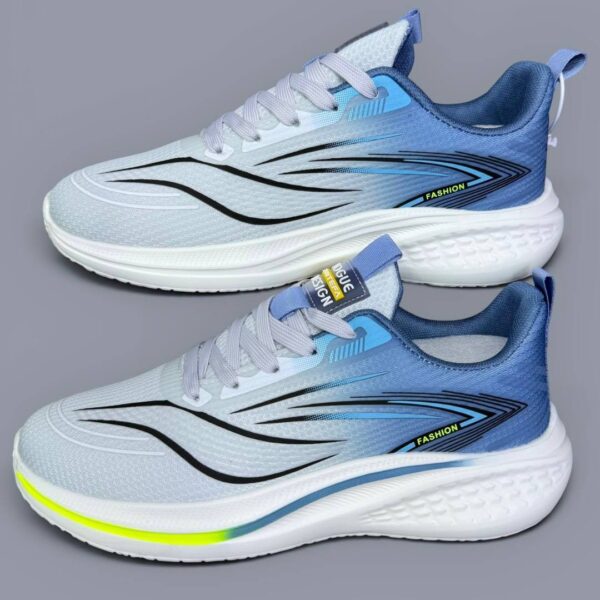 کتونی رانینگ مردانه اسپرت طوسی آبی Men’s Gray Blue Running Sneakers