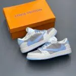 کفش نایک ایر جردن وان لو تراویس اسکات لویی ویتون Nike Air Jordan 1 Low Travis Scott Louis Vuitton