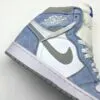 کفش نایک ایر جردن وان ساقدار هایپر رویال سفید آبی Nike Air Jordan 1 High Hyper Royal White Blue - تصویر 4