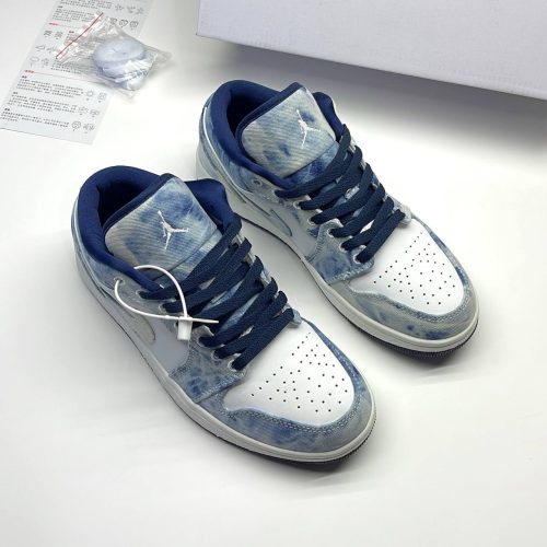 کفش نایک ایر جردن وان لو واشد دنیم Nike Air Jordan 1 Low Washed Denim