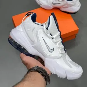 کفش نایک ایر مکس آلفا ساویج سفید سورمهای Nike Air Max Alpha Savage White Navy کفش نایک ایر مکس آلفا ساویج سفید سورمهای Nike Air Max Alpha Savage White Navy