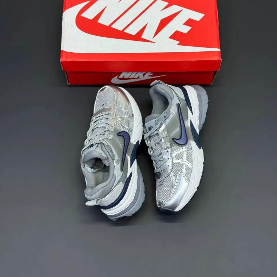 کفش نایک وی تو کی نقره‌ای آبی Nike V2K Silver Blue - تصویر 2