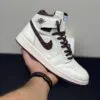 کفش نایک ایر جردن وان ساقدار امامنیر کرم قهوه‌ای Nike Air Jordan 1 High A Ma Maniére Cream Brown - تصویر 5