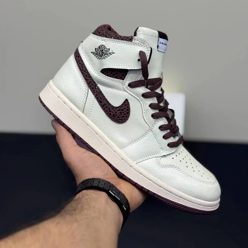 کفش نایک ایر جردن وان ساقدار امامنیر کرم قهوه‌ای Nike Air Jordan 1 High A Ma Maniére Cream Brown - تصویر 5